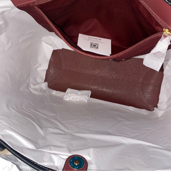 Coach π€ leather Tote bag New - Picture 8 of 13